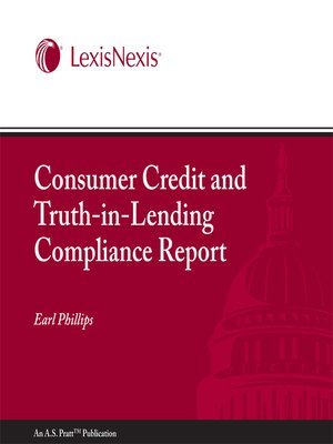 cover image of Pratt's Consumer Credit and Truth-in-Lending Compliance Report